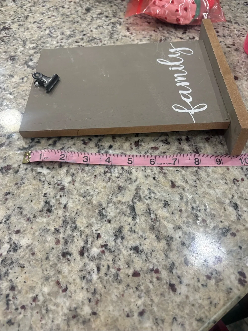 Standing picture frame with clip “Family” GUC